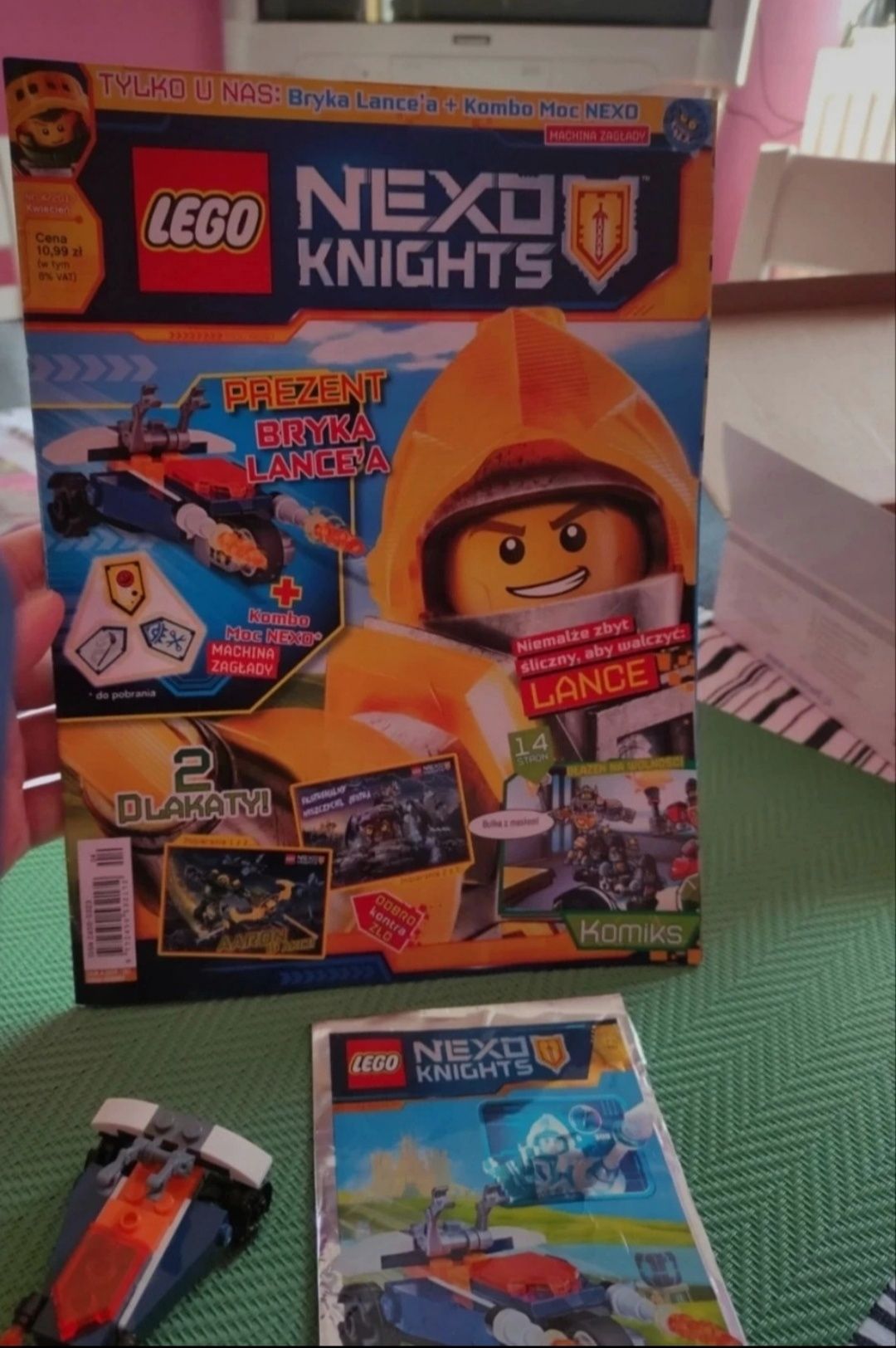 LEGO Nexo knight gazetka+ bryka Lance'a nr.4/2017