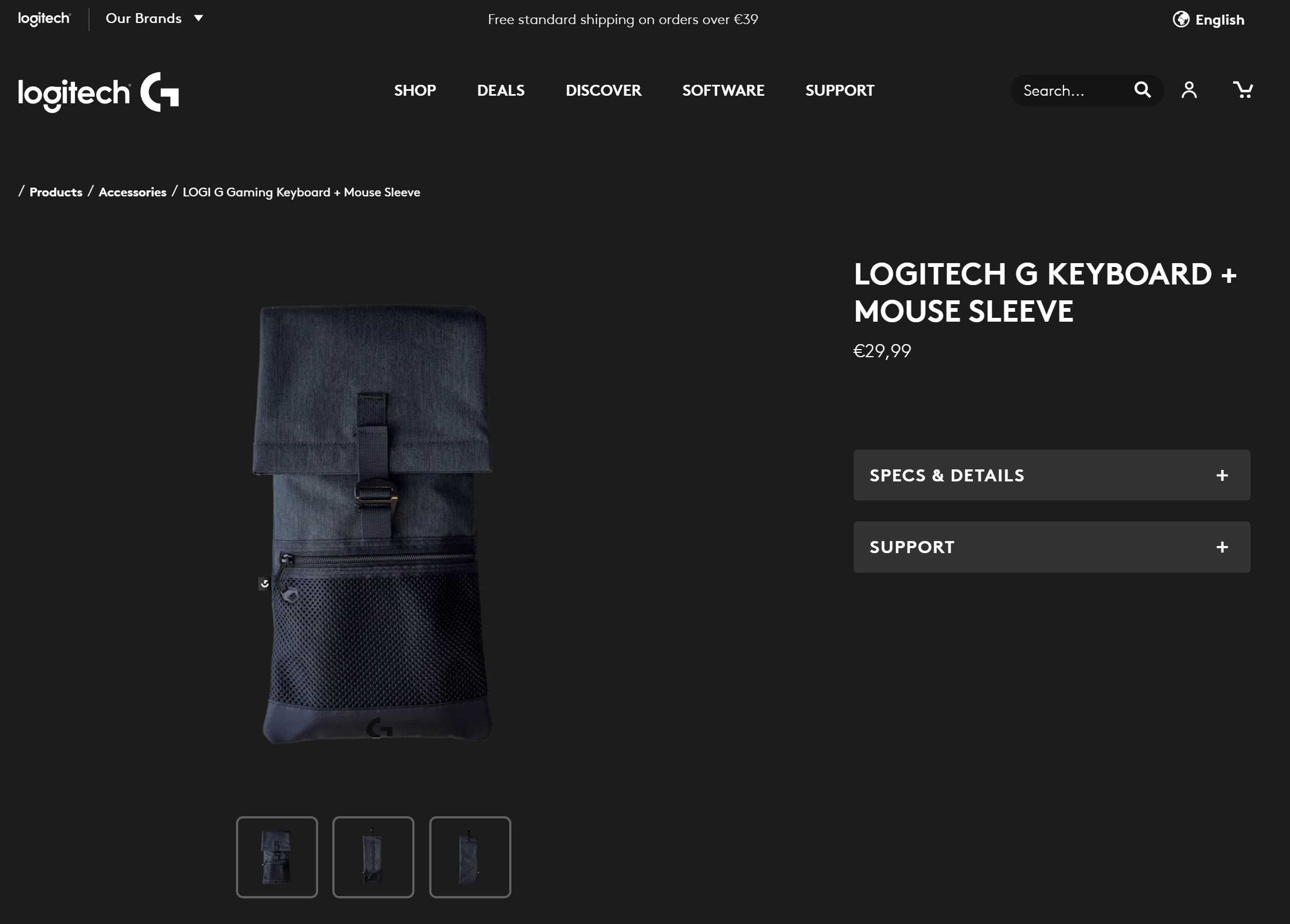 Logitech G Pro Keyboard Sleeve чохол \ чехол