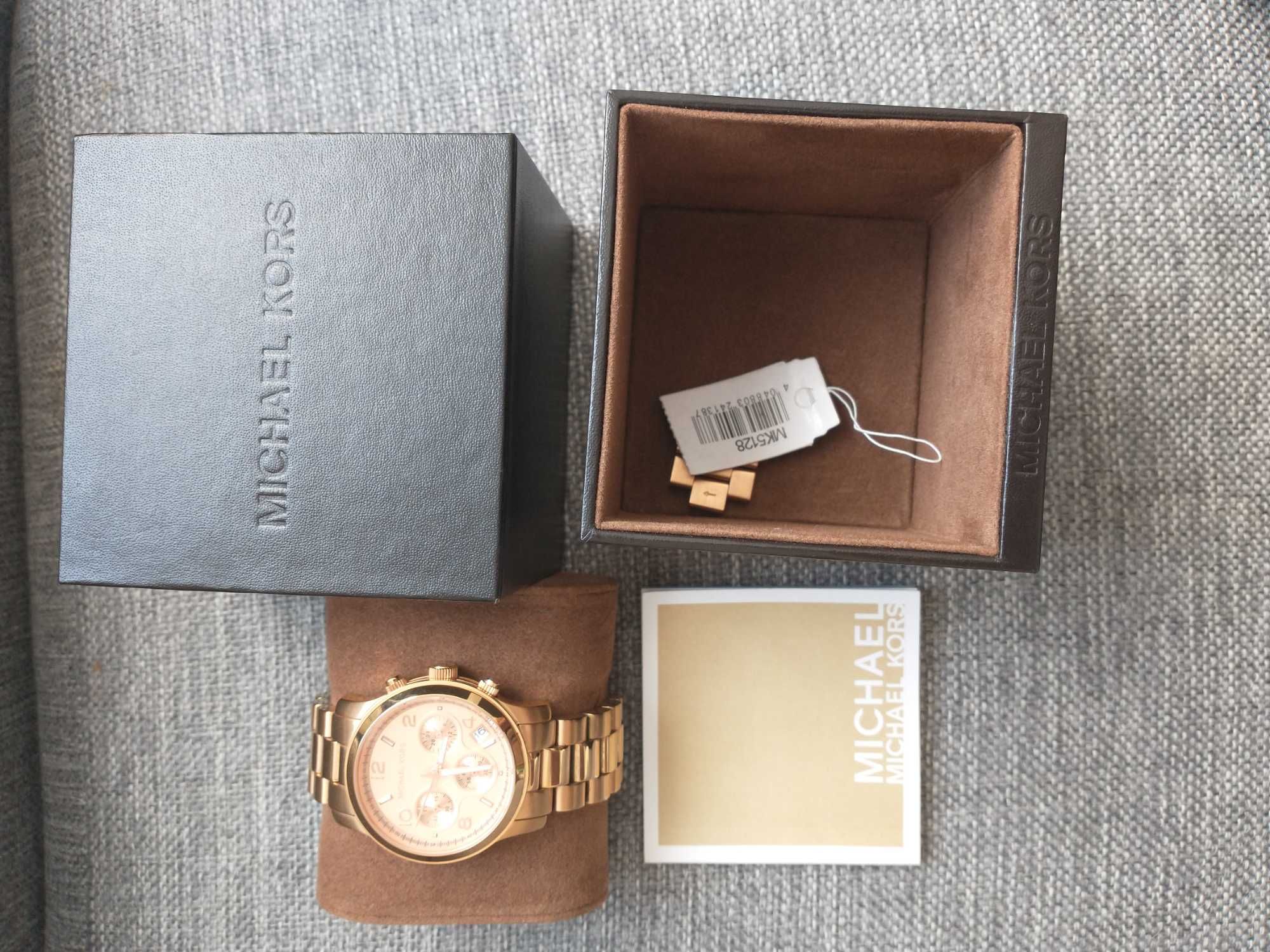 Michel Kors zegarek różowe złoto MK5128