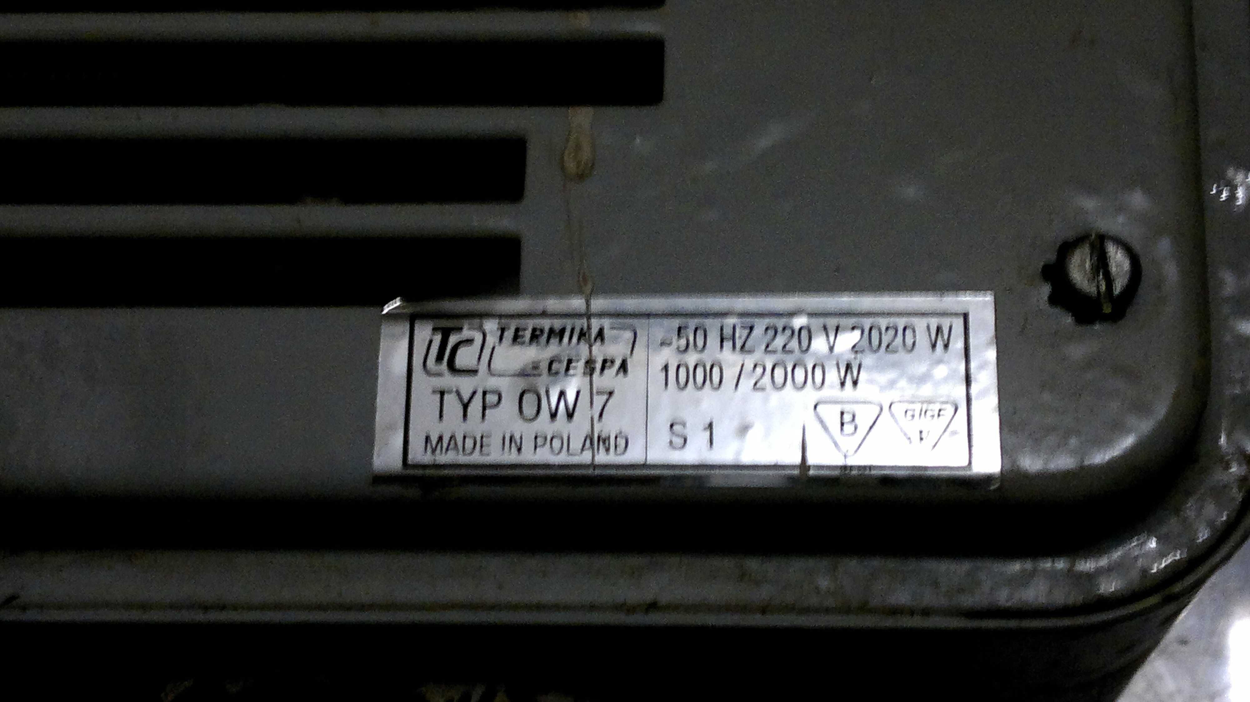 farelka  PRL TC Termika Cespa mini 1000w