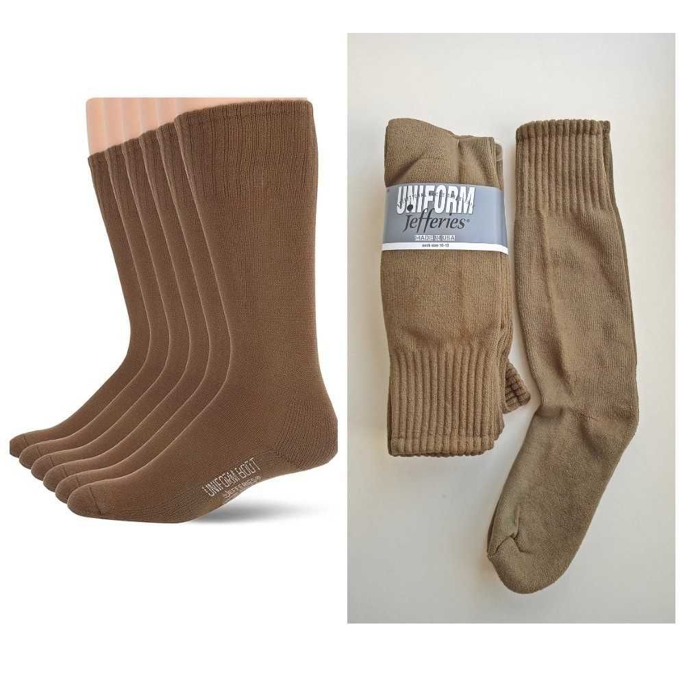 Набір 12 пар : Носки військові, шкарпетки Jefferies Socks. США. Нові