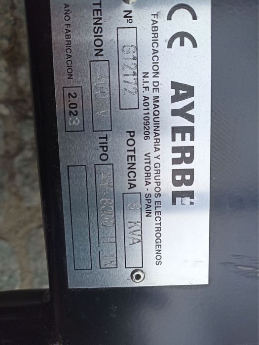 Бензо Генератор Хонда 8кВа/380В электростанция Ayerbe 8000H TX Испания