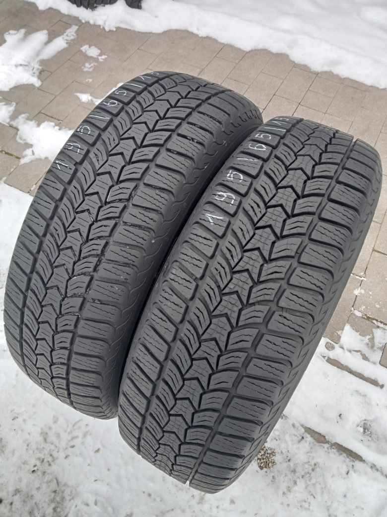 2x Opony Używane Zimowe 195/65R15 Dębica