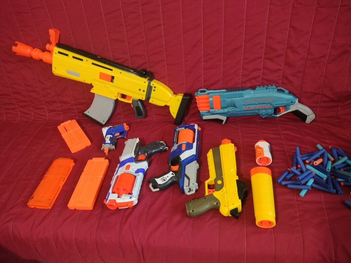 Duży zestaw NERF