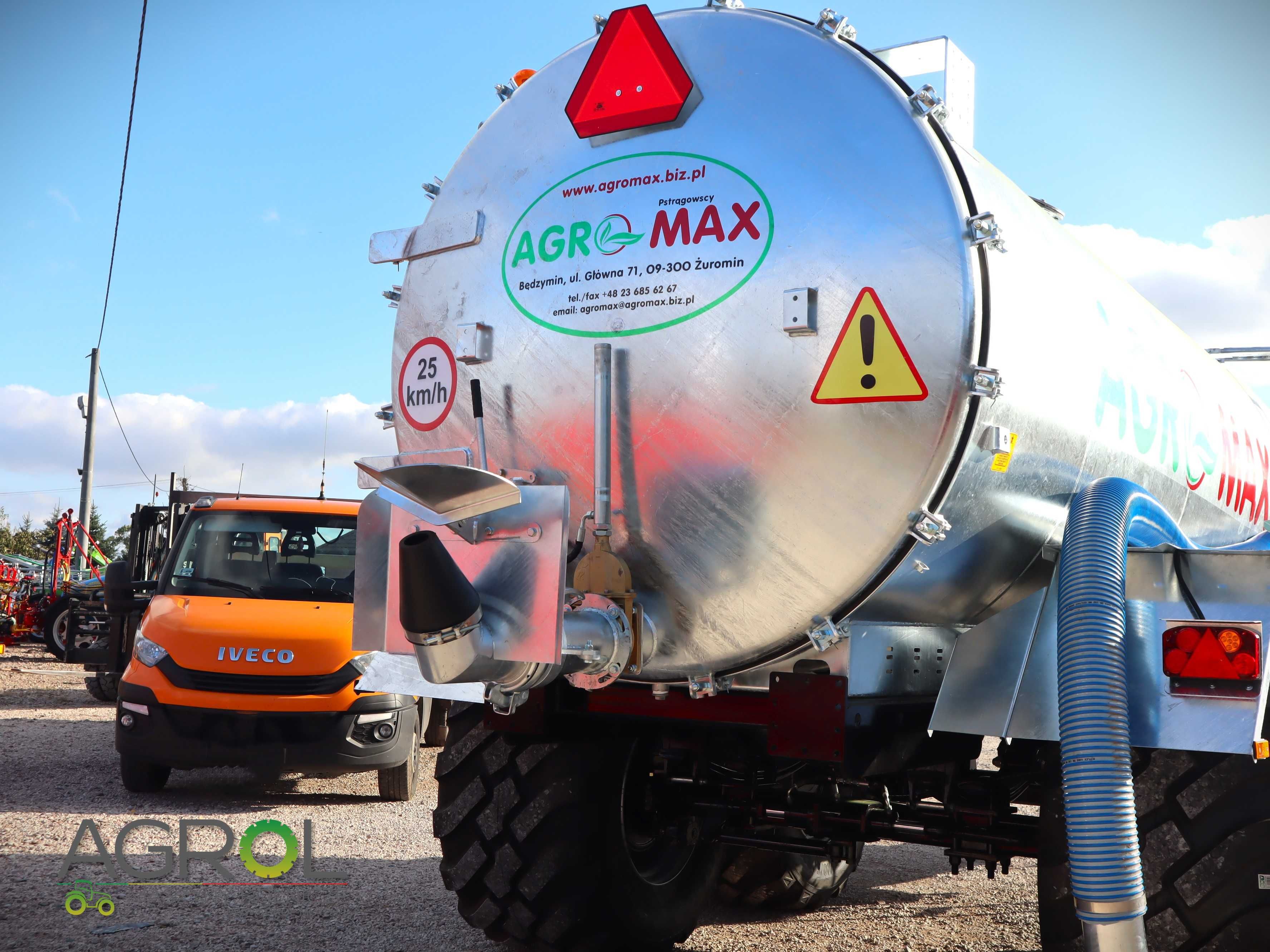 Wóz asenizacyjny beczkowóz 16000l tandem AGRO-MAX Meprozet