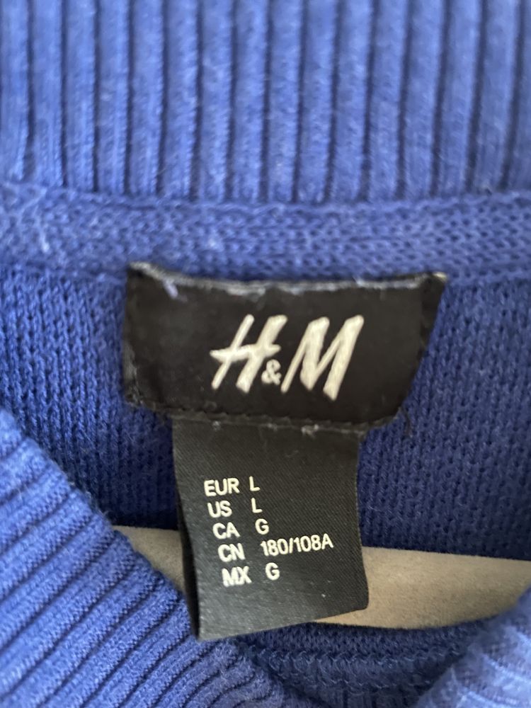 Sweter H&M niebieski L