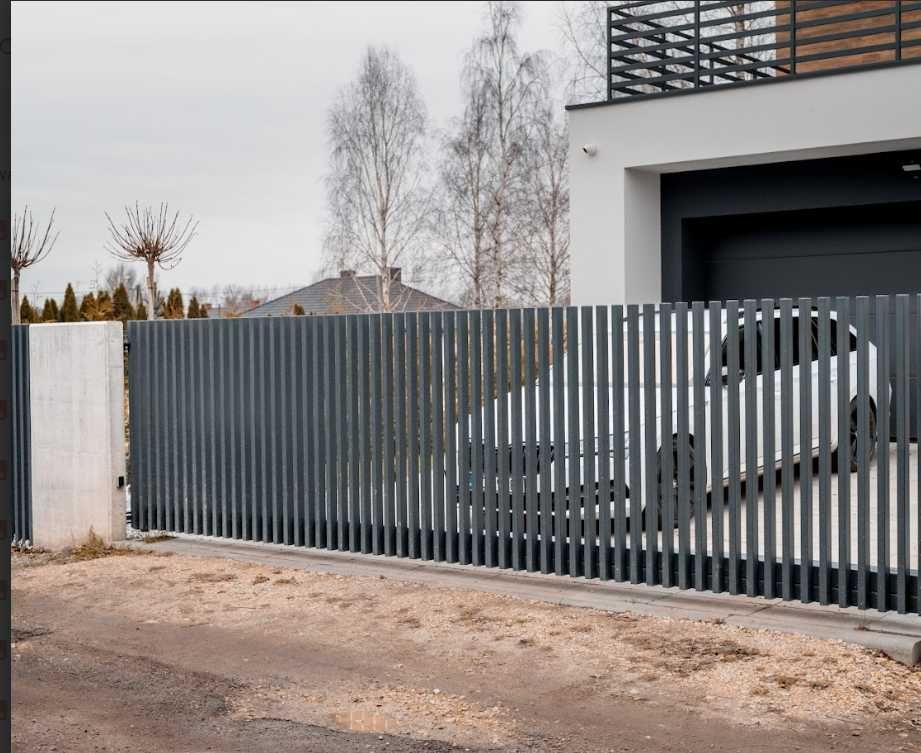 Ogrodzenie grzebieniowe płot nowoczesne ogrodzenie palisada pionowa