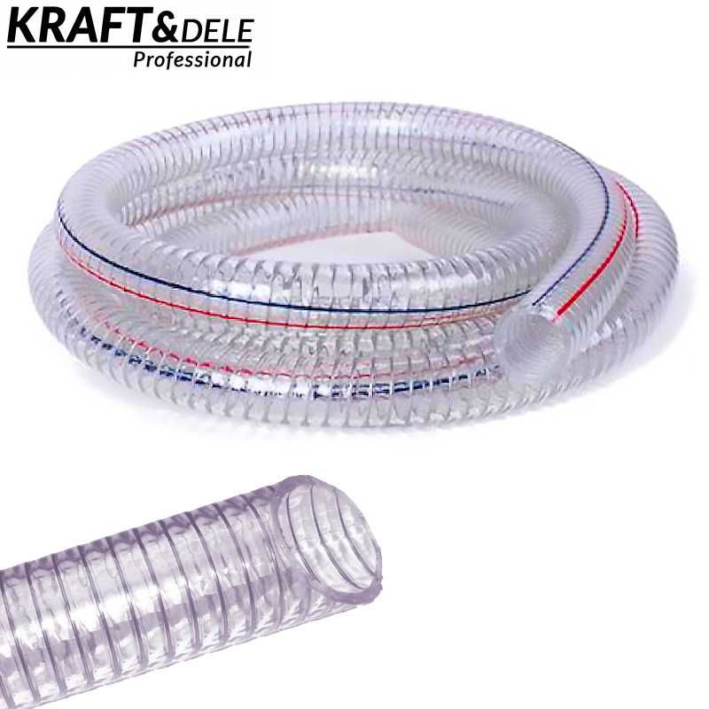 KRAFT&DELE Elastyczny Wąż Ssący Zbrojony 3" 50mx2mm Ssawny KD798