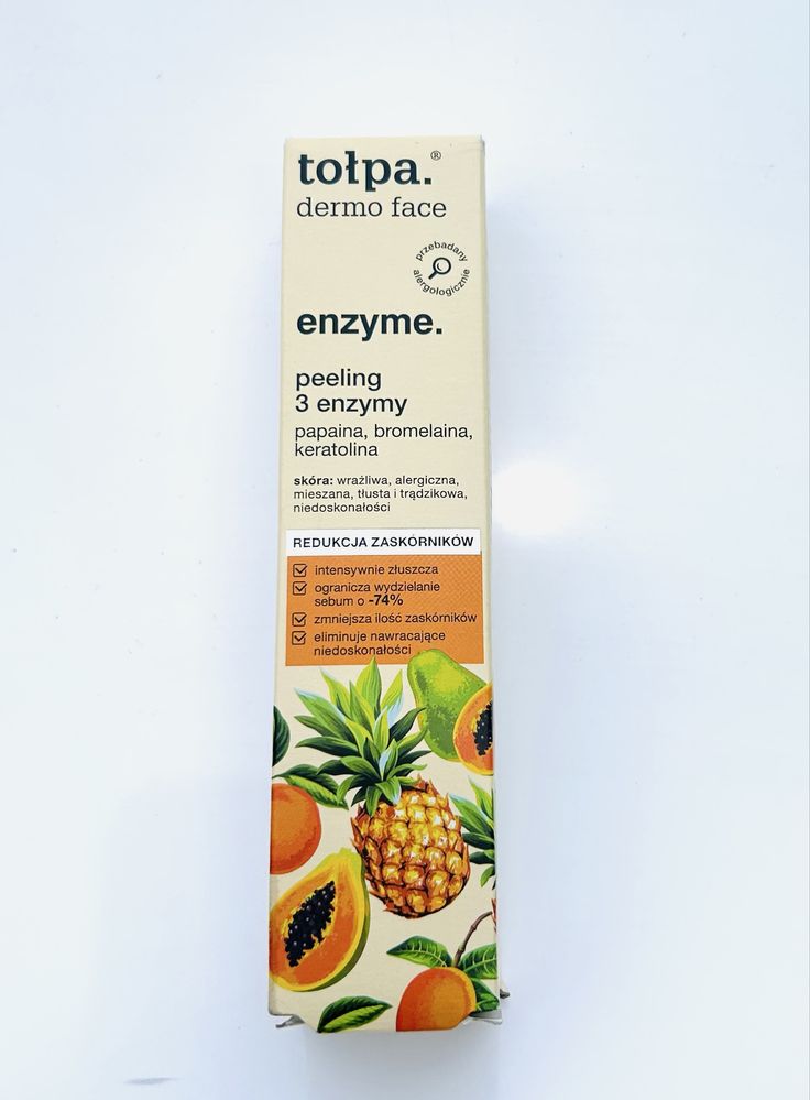 Tołpa dermo face enzyme., enzymatyczny krem przeciw zaskórnikom, 40 ml
