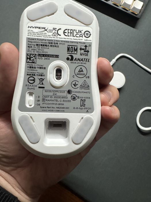 Миша бездротова HyperX Pulsefire Haste 2 Mini Wireless White