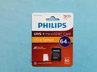 Adapter karty pamięci Micro SD,SDHC,SDXC Philips 64 GB.