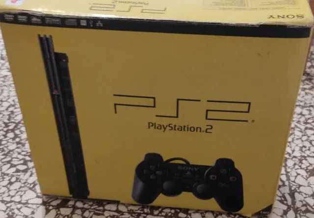 PS2 slim c/ Caixa + Manuais