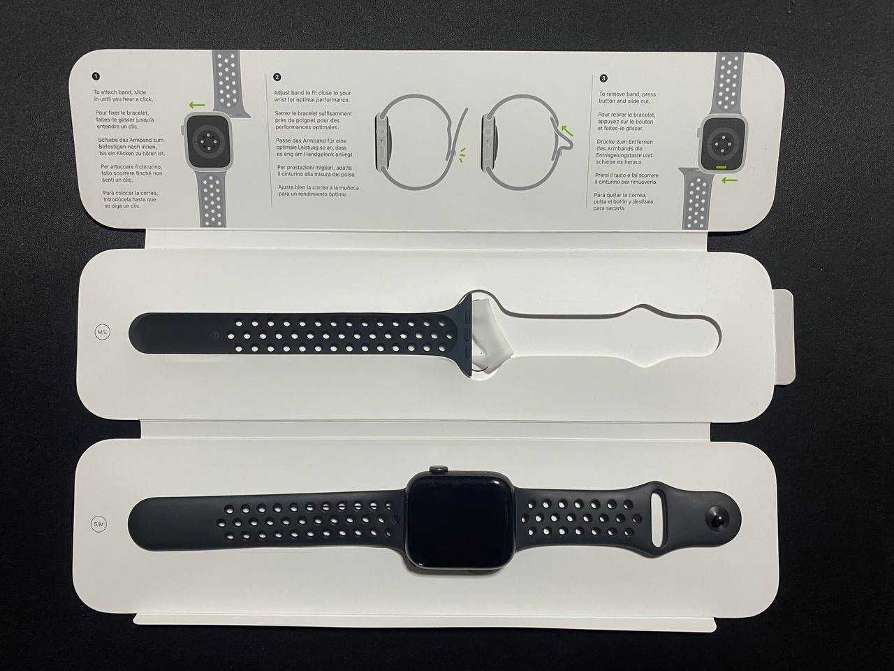 Смарт-часы Apple Watch SE Nike GPS 44mm Space Gray