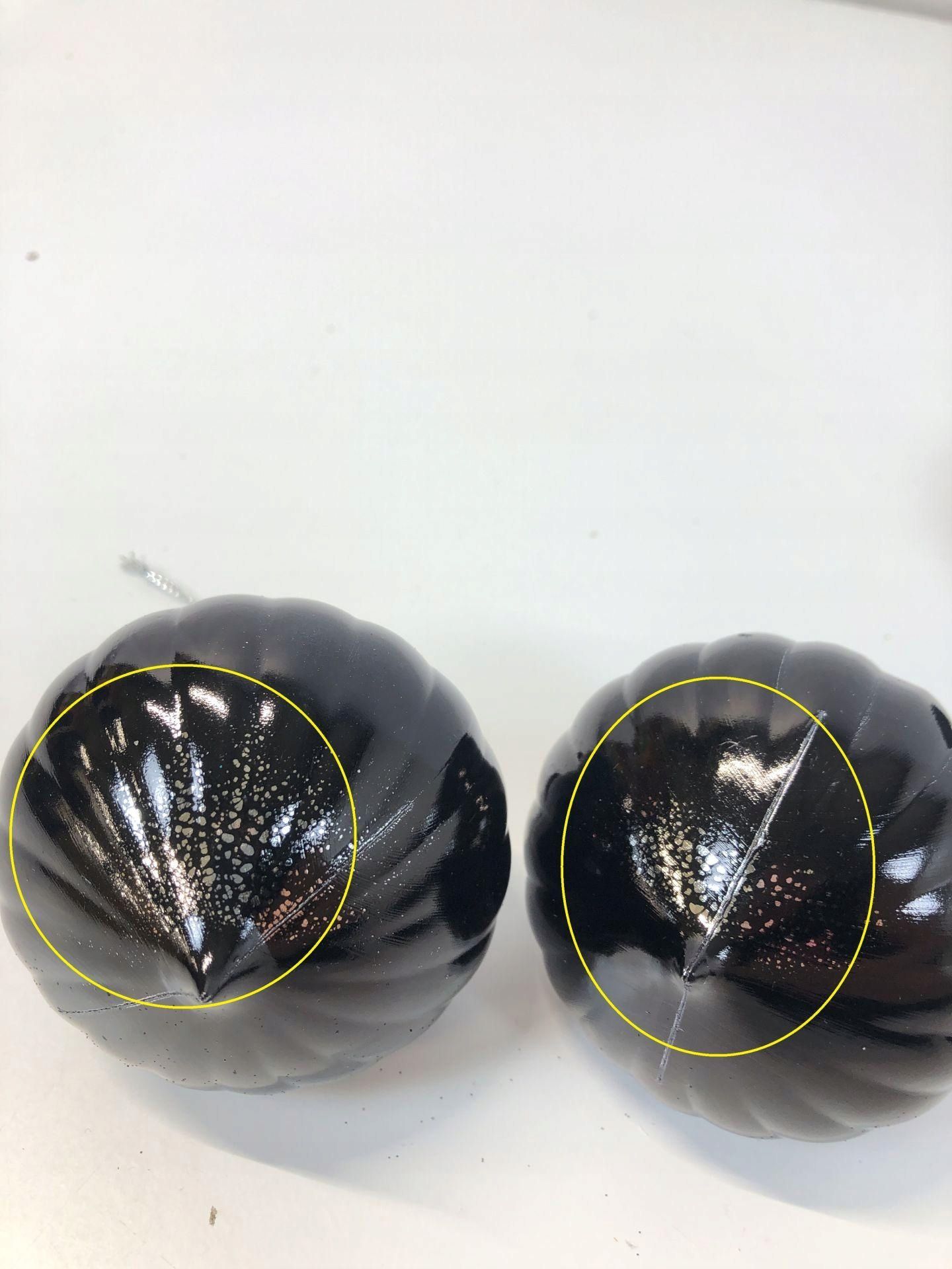 Bombki choinkowe białe 8,9 cm zestaw KI Store plastikowe 20 sztuk