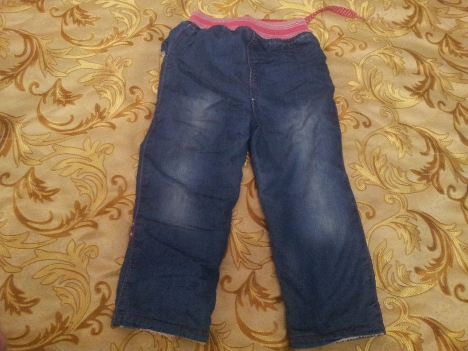 Тёплые зимние джинсы 98-110 см на 3-5 года