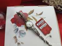 Срібний наручний годинник БРЮС Ідеальний подарунок дівчині та для себе