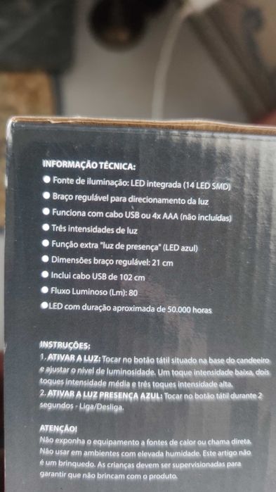 Candeeiro TouchLed Egolite