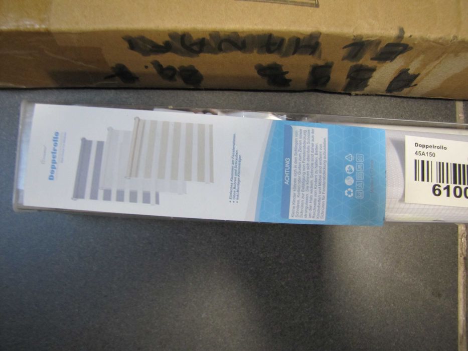 Roleta dzień noc montaż bez użycia wiertarki biały 45 x 150 cm