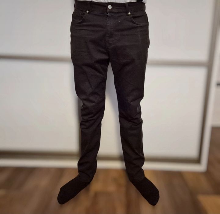 Spodnie czarne jeansy męskie H&M r. 32 bawełna