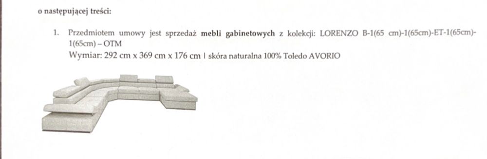 Skórzany Narożnik Lorenzo