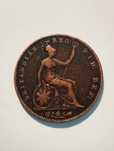 Moeda de Meio Pence 1853 Inglaterra