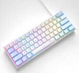 Klawiatura do gier MageGee Mini 60%, 61 klawiszy z podświetleniem RGB,