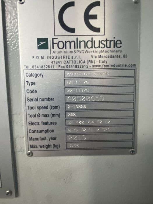 Obrabiarki  CNC FOM