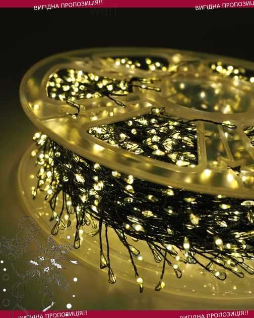 Гірлянда для дому та вулиці світлодіодна вологозахищена на окно LED
