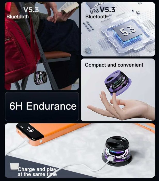 Ultra-Portable LED Speaker G200