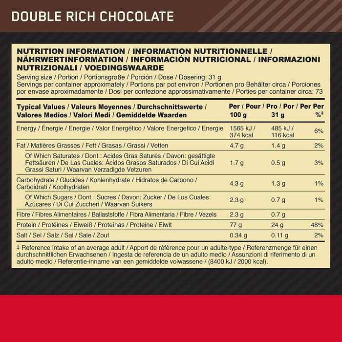 PROTEÍNA 100% WHEY GOLD STANDARD 2,26 Kgs (ENVIO GRÁTIS)
Proteína Whe