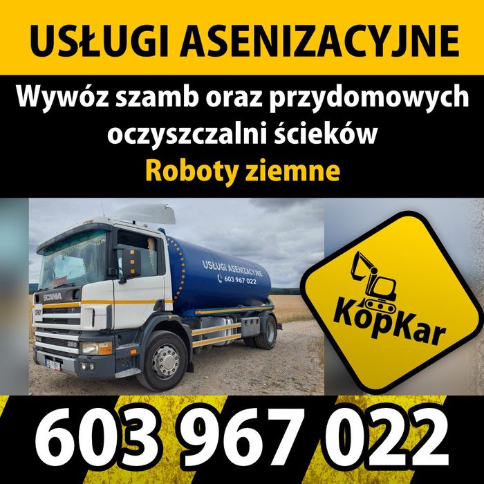 Wywoz Szamb oraz Przydomowych Oczyszczalni Ścieków