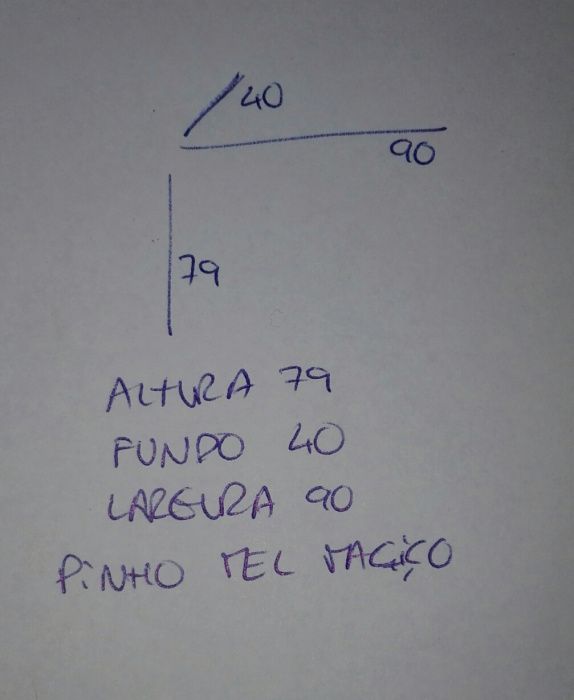 Móvel maciço Pinho mel Maciço Altura 79 Largura 40 Comprimento 90