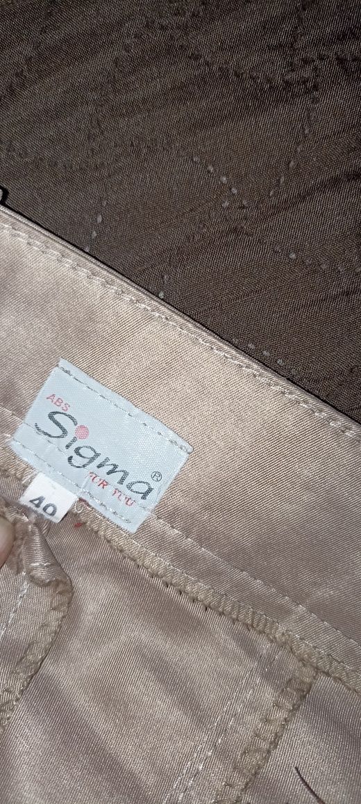 Sprzedam nowe spodnie firmy SIGMA turkusowe i beżowe