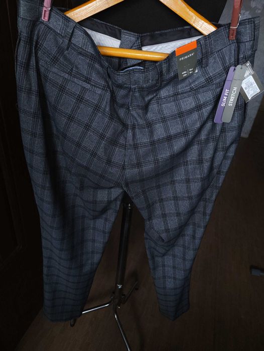 Джинсы брюки Primark trousers United Kingdom w38 stretch grey.