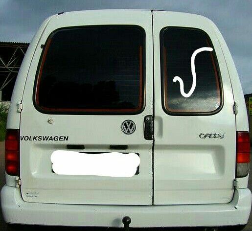 Стекло правая задняя дверь Volkswagen Caddy