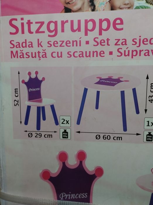 Zestaw Stolik i krzesła dla dzieci