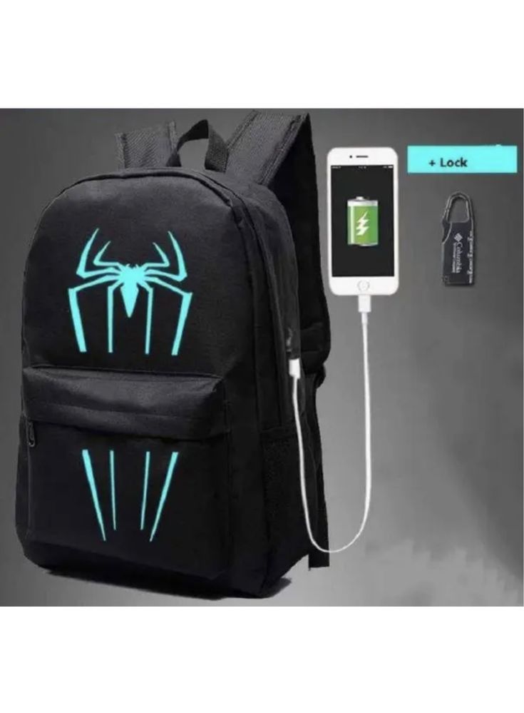 Міський рюкзак, що світиться з usb зарядкою "Spider Man" з кодовим зам