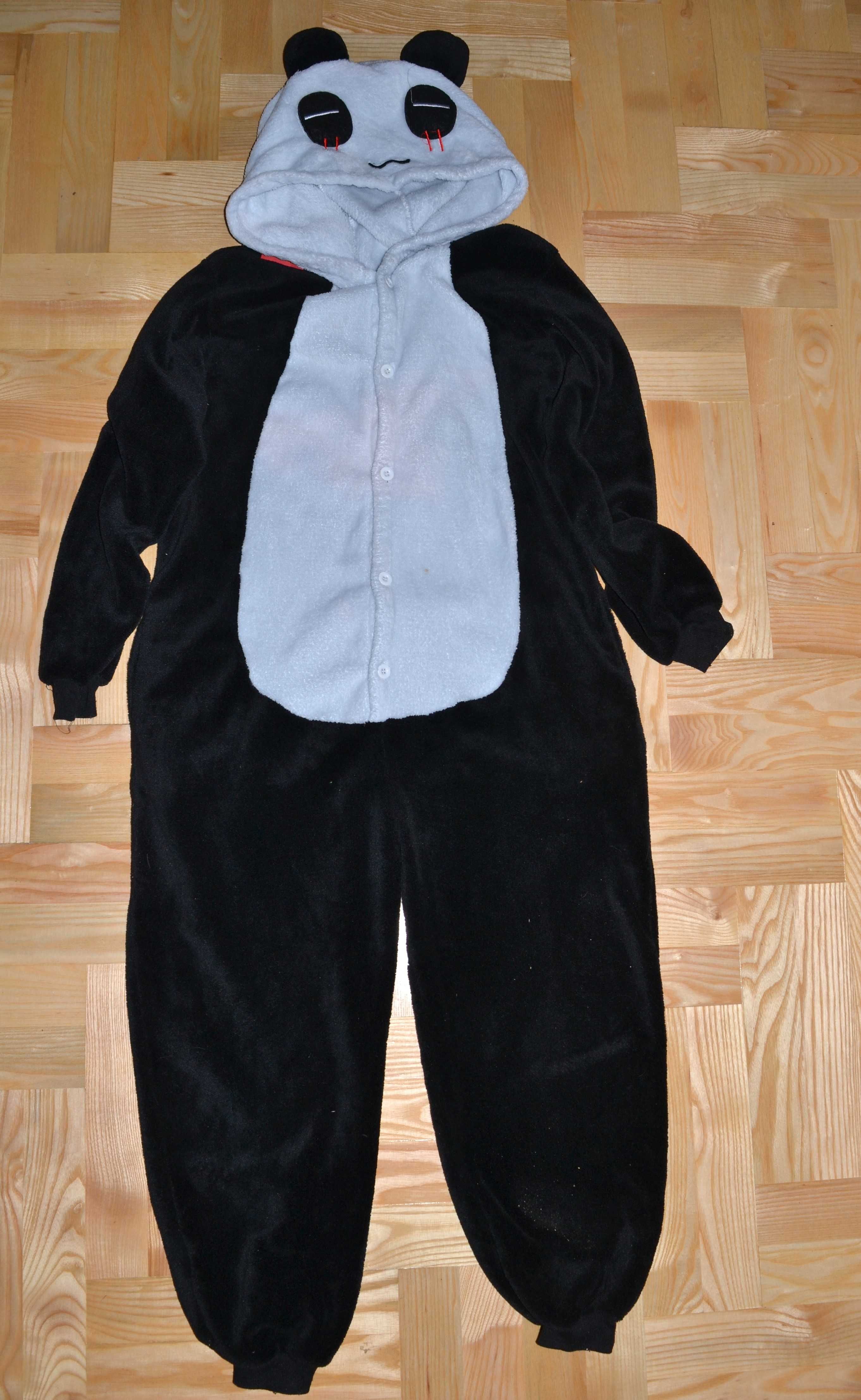 54#  Miś Panda piżama strój kombinezon  11/12 lat_146/152 cm