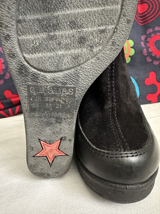 Botas cubanas  pretas