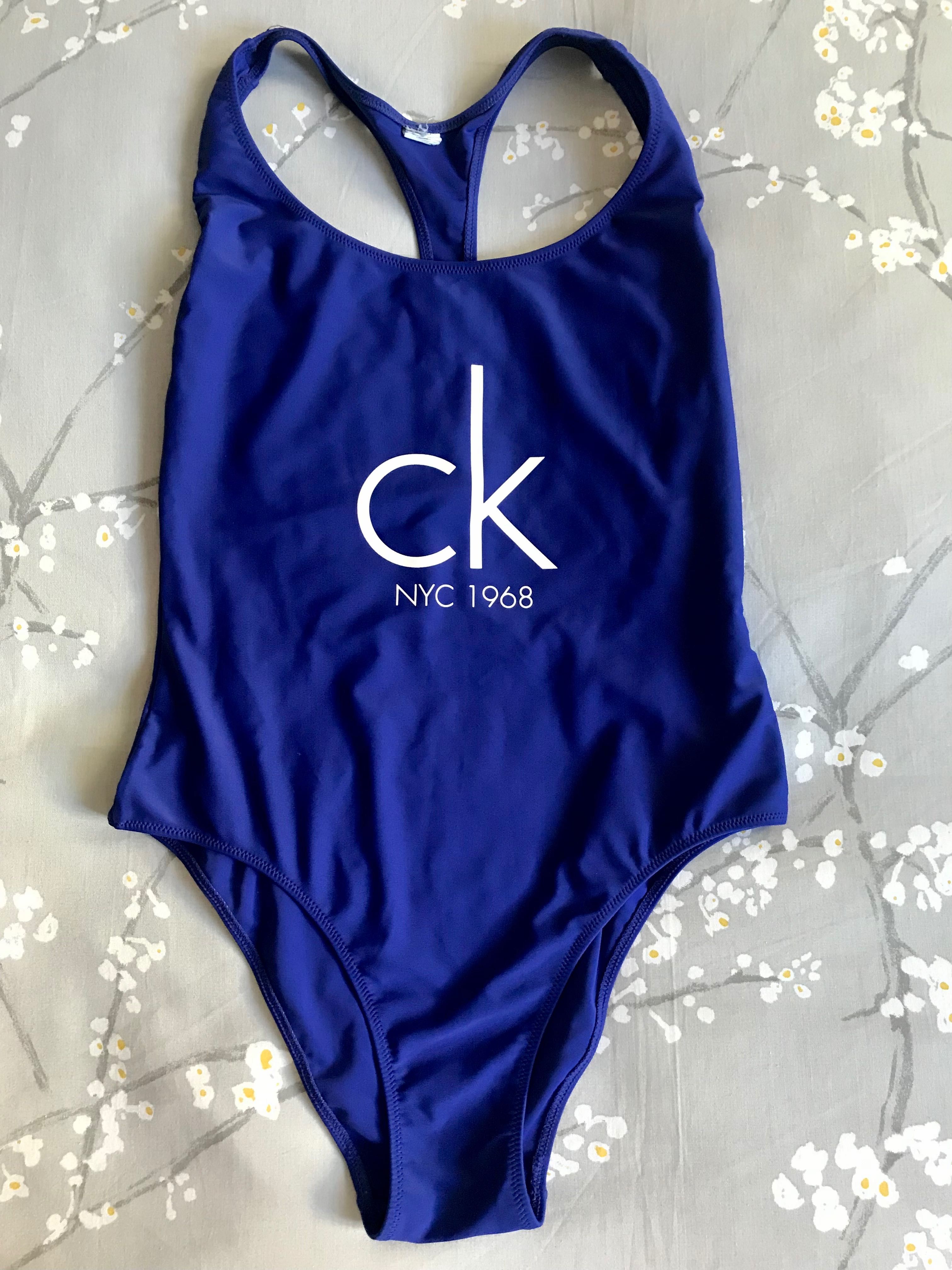 Fato de banho azul da Calvin Klein - S
