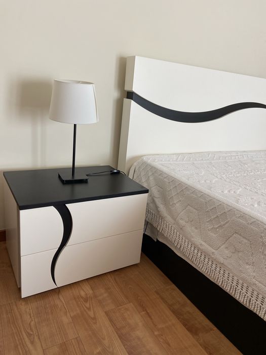 Quarto completo madeira maciça c/ cama elevatória e colchão