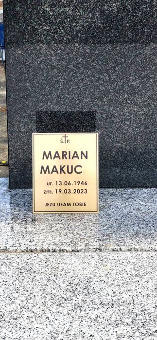 Tablica na krzyż grób grobowiec wszystkich świętych producent