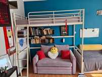 łóżko na antresoli SVÄRTA z IKEA