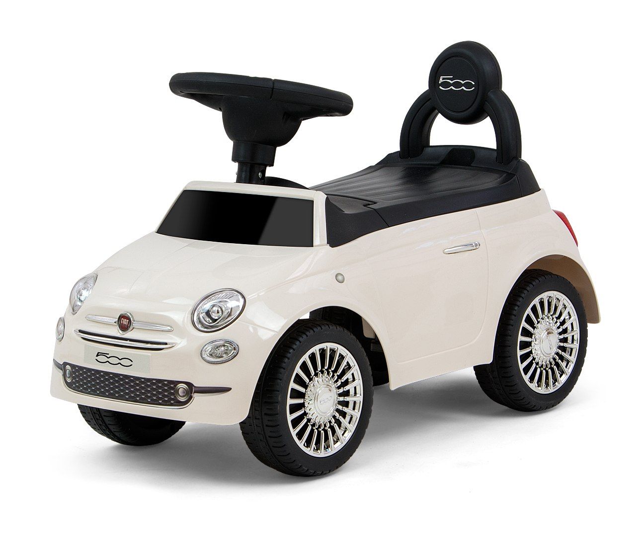 Jeździk auto Autko dla dzieci pchacz   Fiat 500 White