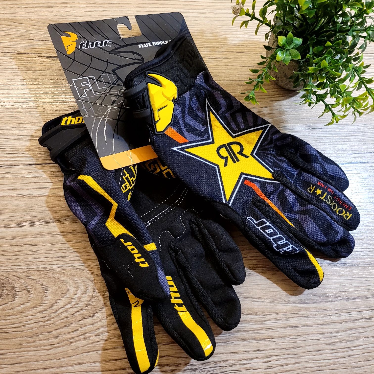 Rękawice rowerowe motocrossowe downhill enduro quad THOR Rockstar