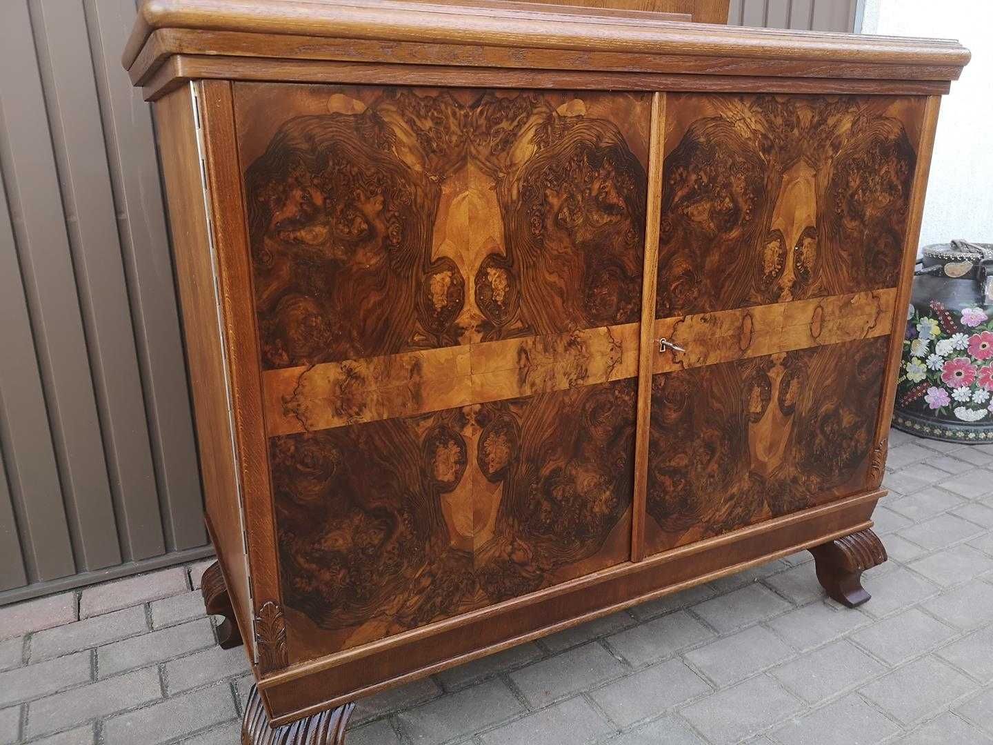 Komoda Pomocnik ART-DECO Orzech-Dąb Stara Antyk Po Renowacji.