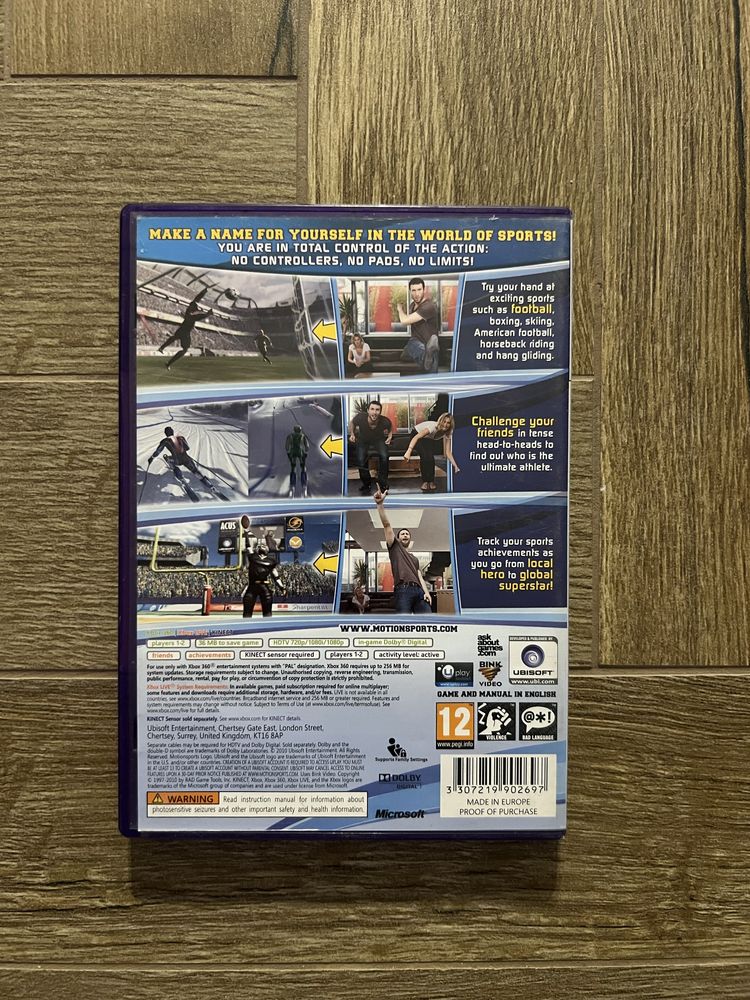 gra motionsports play for real kinect xbox 360