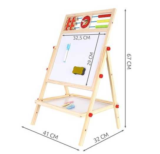 Мольберт деревянный двухсторонний учебная доска для рисования