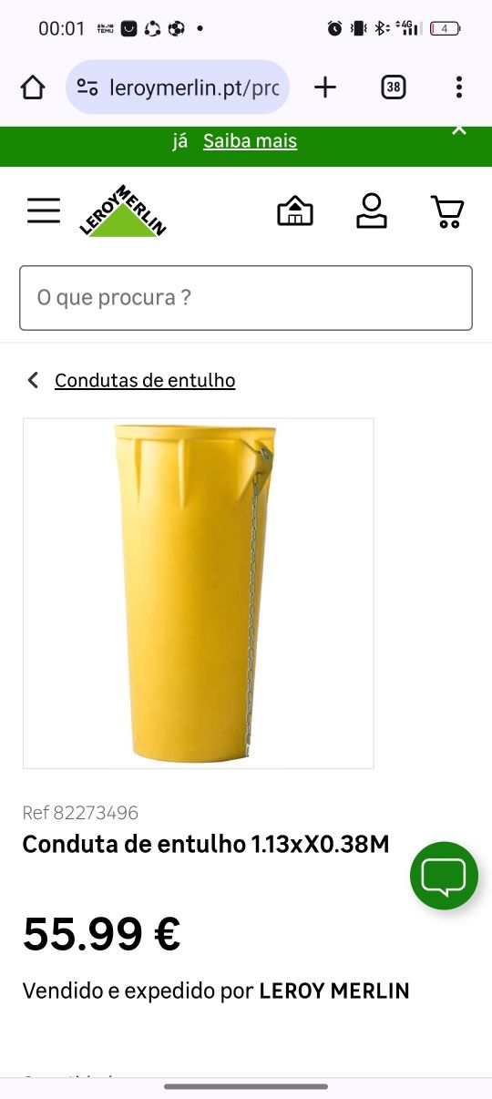 Vendo conjunto mais um tubo amarelo. Usado 1 vez