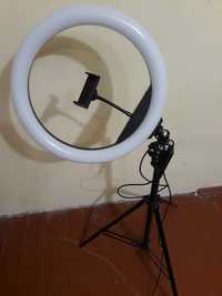Кольцевой свет 2м диаметр 26см с держателем телефона + пульт MNG